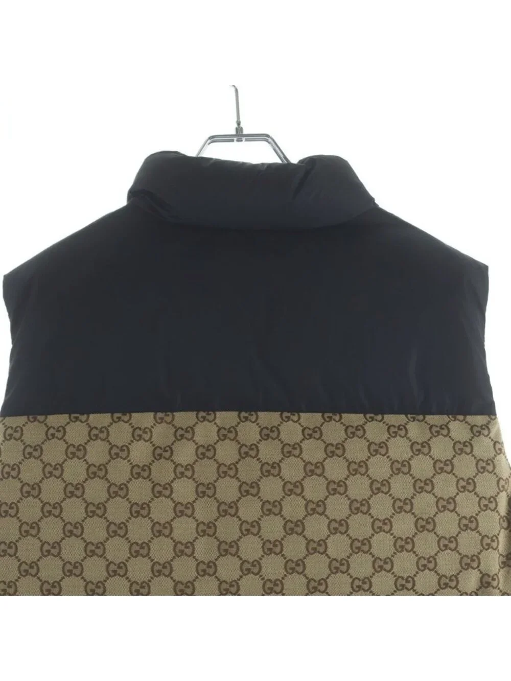Gucci GG Cotton Canvas Down Vest Beige 36